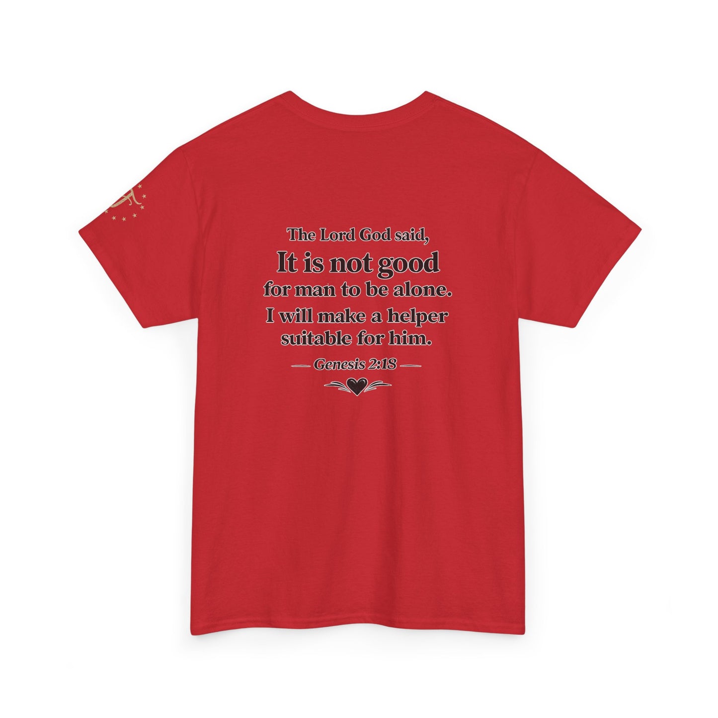 She's My Soulmate T-Shirt — 'It Is Not Good for Man to Be Alone' Genesis 2:18 Christian Tee