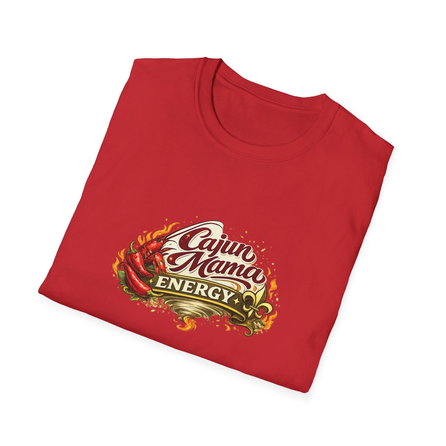 Cajun Mama Energy T-Shirt — Spicy Louisiana Pride Graphic Tee