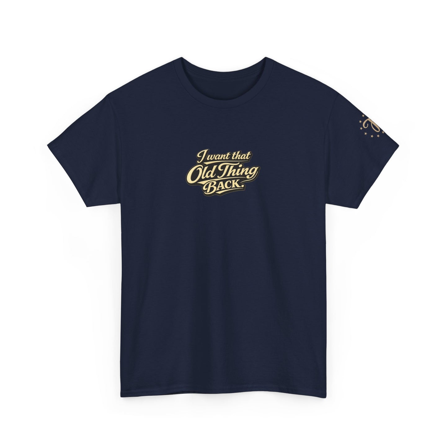 Retro Script Tee — "I want that Old Thing back" Vintage Style T‑Shirt