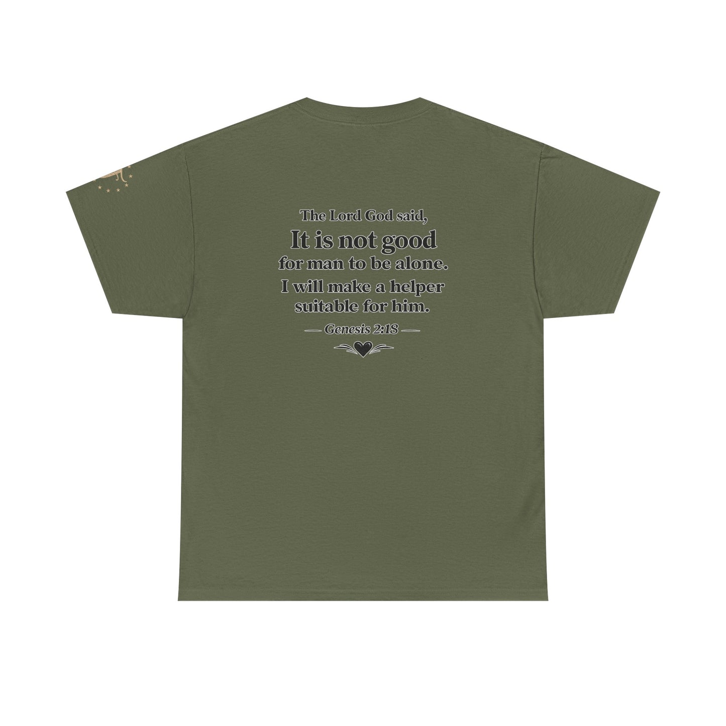 She's My Soulmate T-Shirt — 'It Is Not Good for Man to Be Alone' Genesis 2:18 Christian Tee