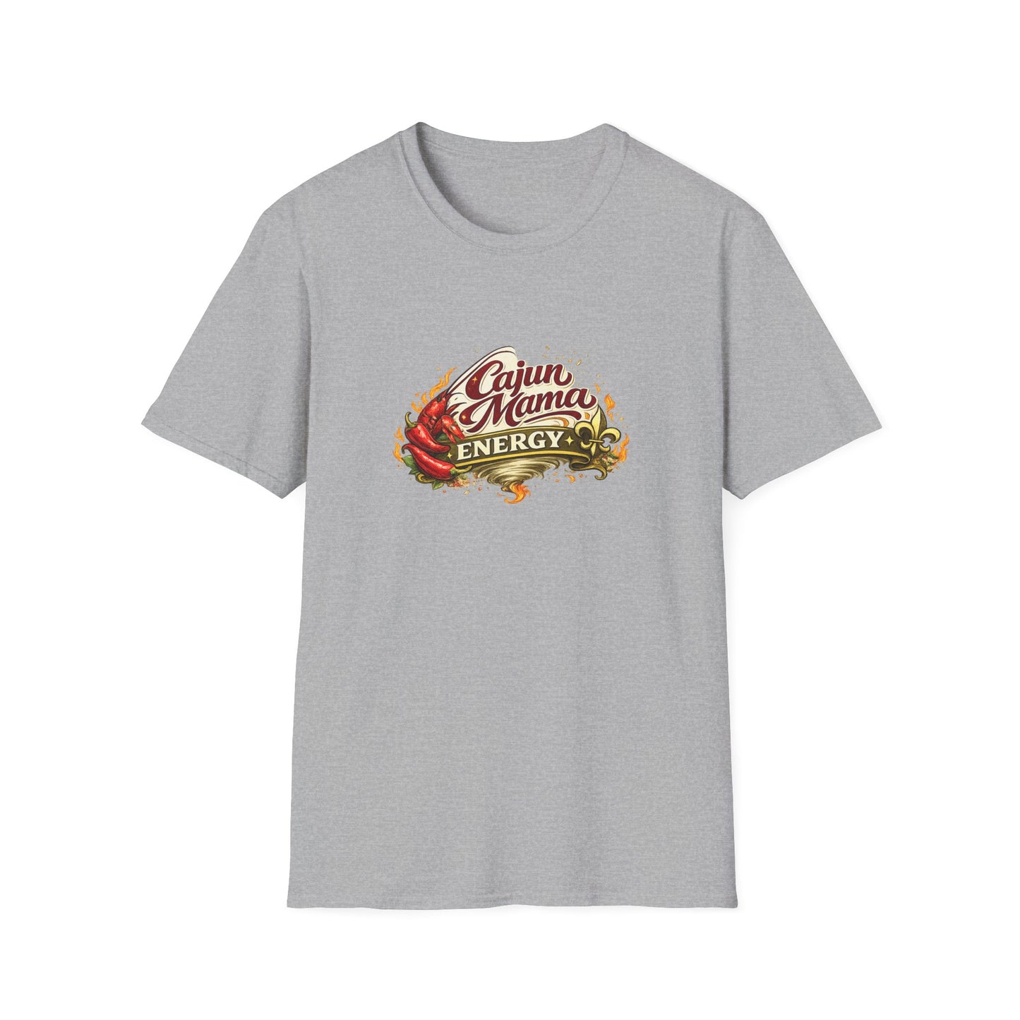 Cajun Mama Energy T-Shirt — Spicy Louisiana Pride Graphic Tee