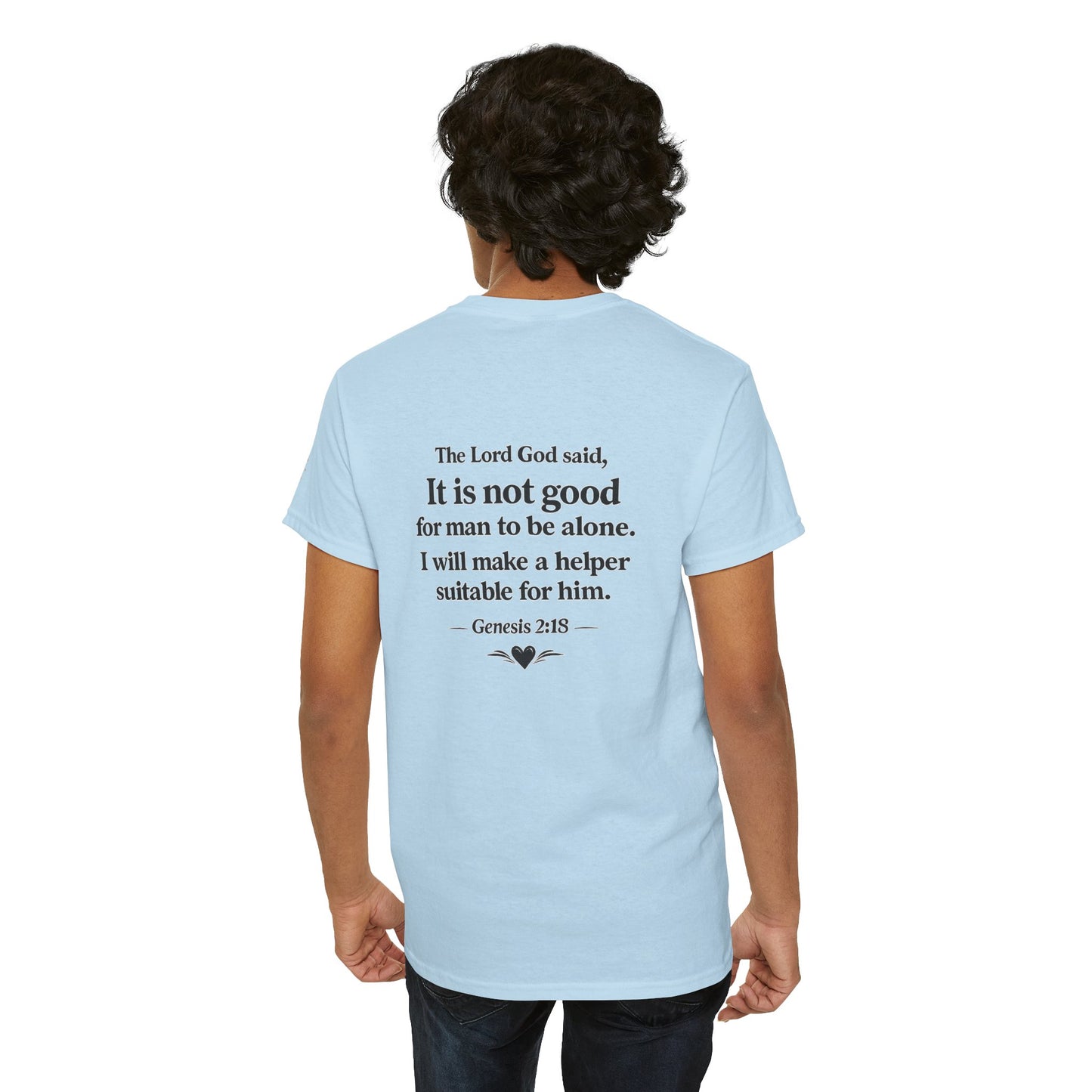 She's My Soulmate T-Shirt — 'It Is Not Good for Man to Be Alone' Genesis 2:18 Christian Tee