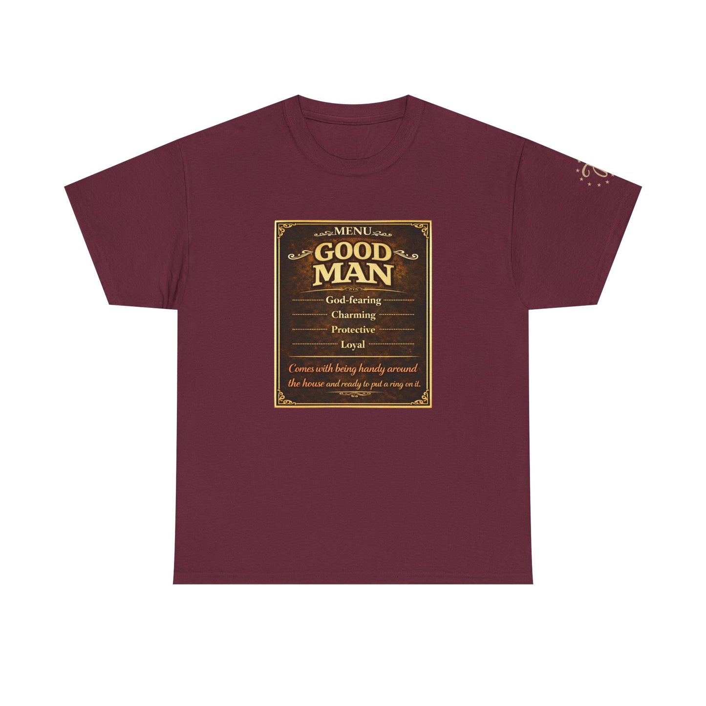 T‑Shirt — “Good Man” Vintage Plaque Design | Father’s Day, Dad Gift