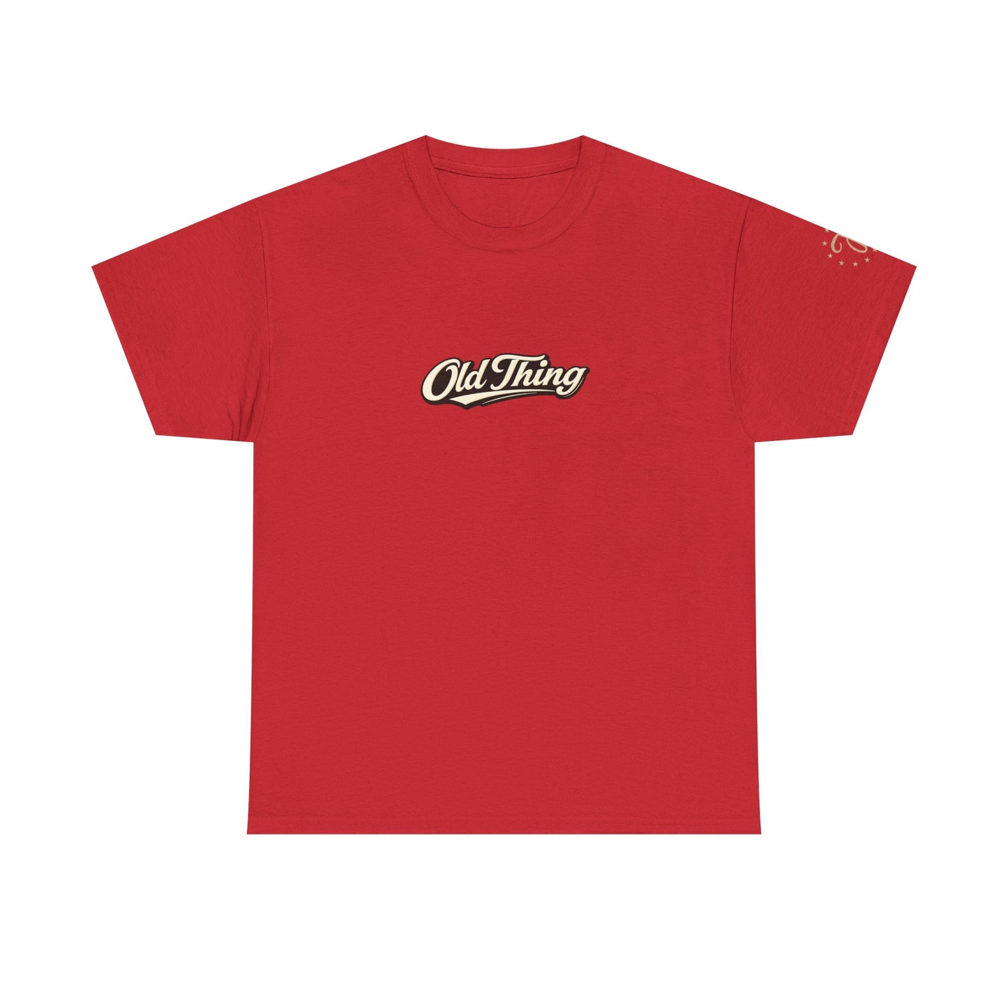 Old Thing Graphic Tee — Vintage Script Chest Logo T-Shirt
