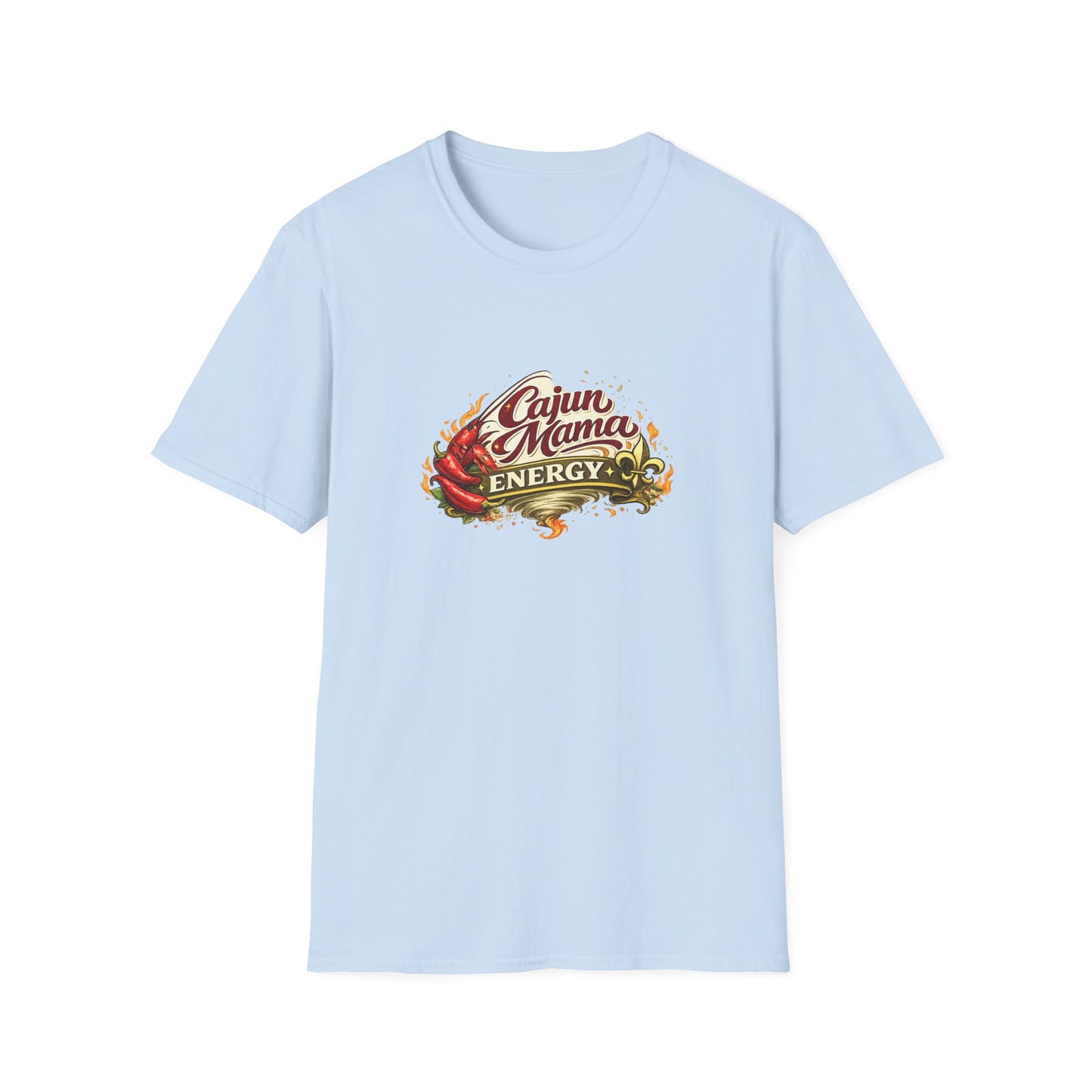Cajun Mama Energy T-Shirt — Spicy Louisiana Pride Graphic Tee