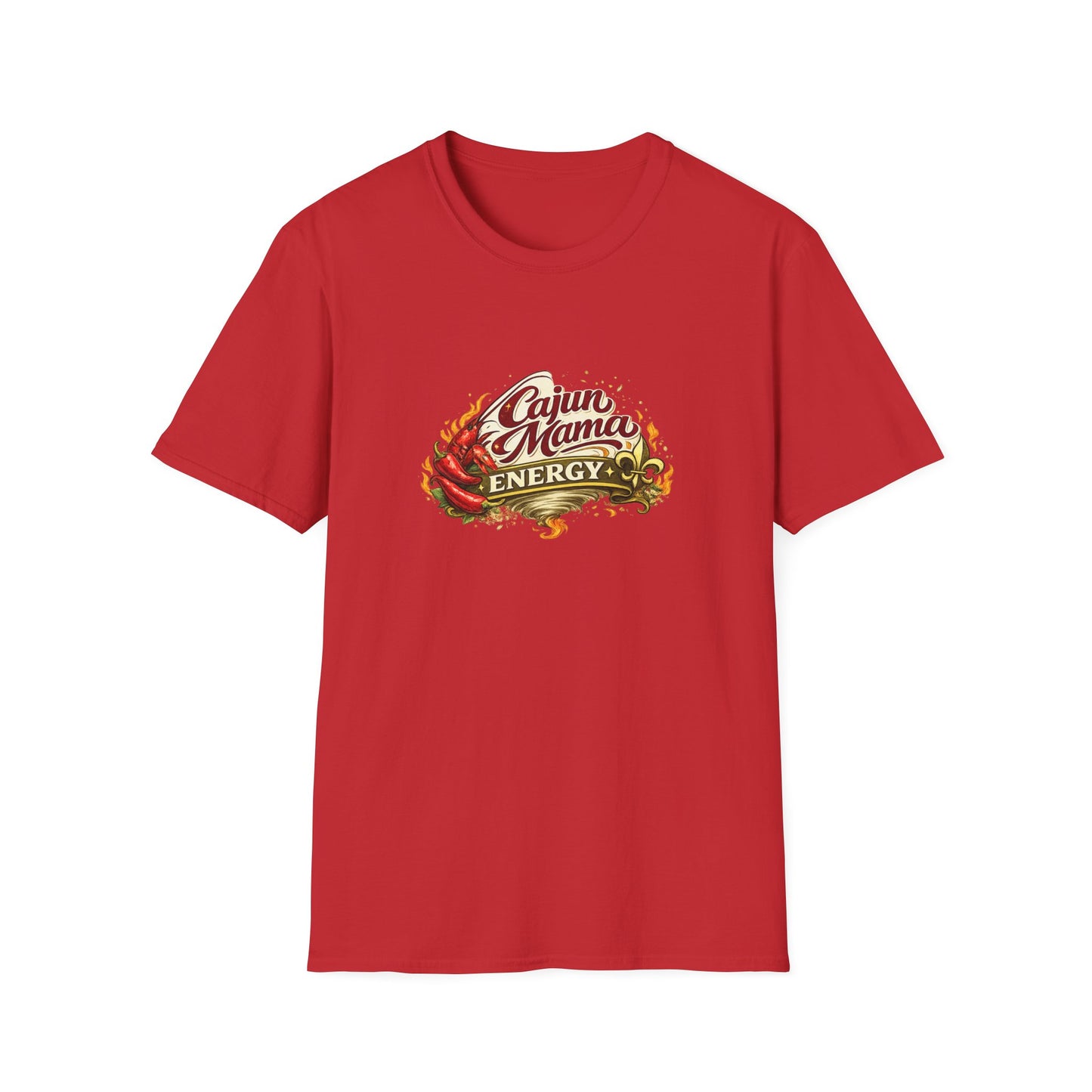 Cajun Mama Energy T-Shirt — Spicy Louisiana Pride Graphic Tee