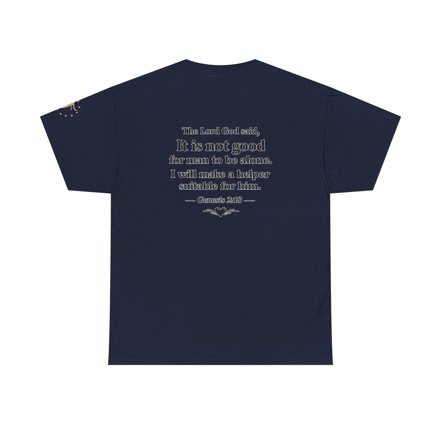 She's My Soulmate T-Shirt — 'It Is Not Good for Man to Be Alone' Genesis 2:18 Christian Tee