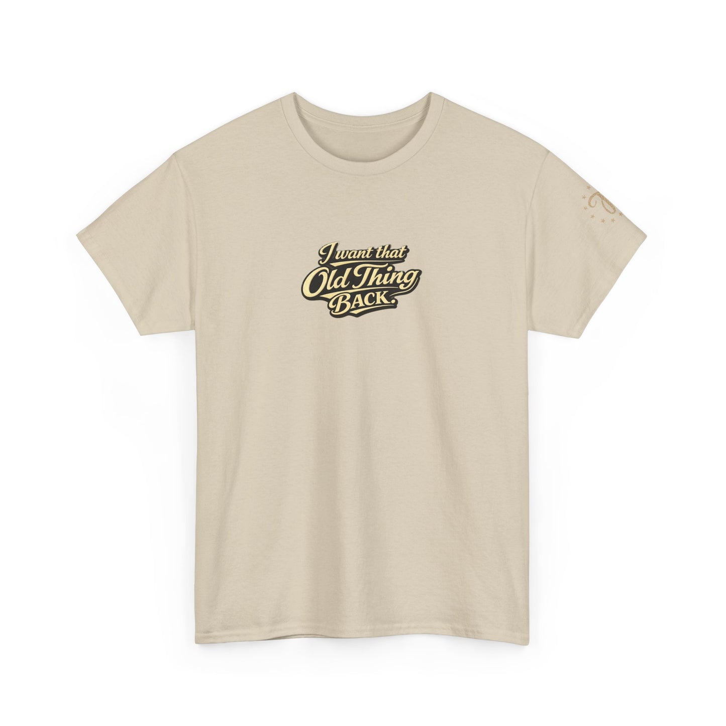 Retro Script Tee — "I want that Old Thing back" Vintage Style T‑Shirt