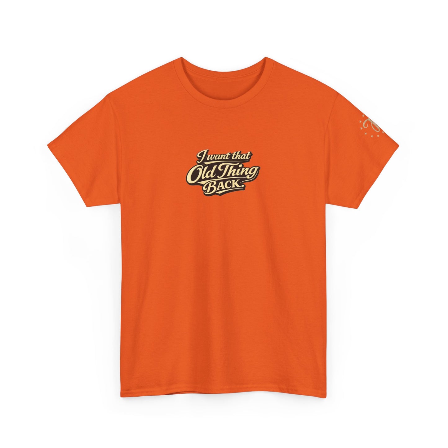 Retro Script Tee — "I want that Old Thing back" Vintage Style T‑Shirt