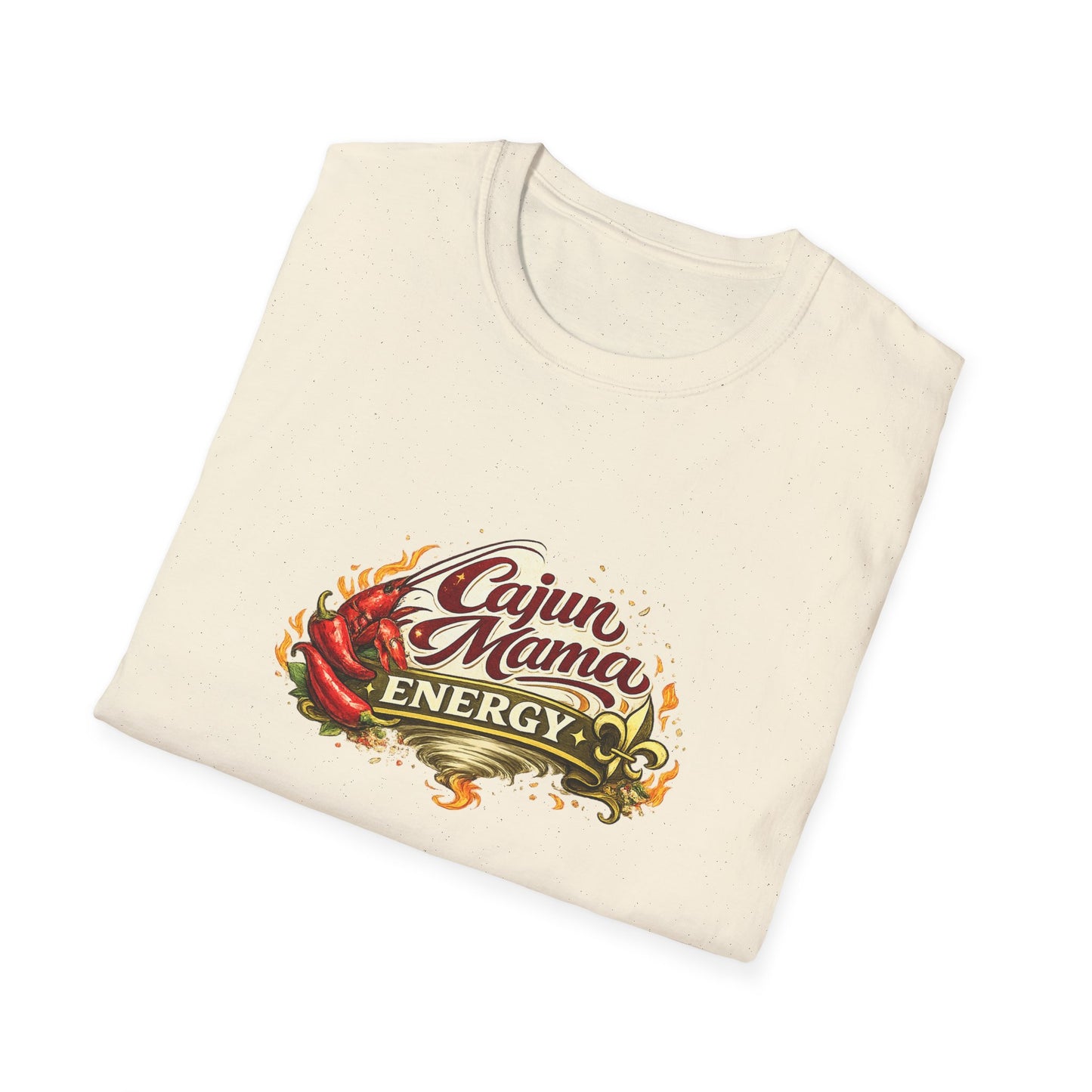 Cajun Mama Energy T-Shirt — Spicy Louisiana Pride Graphic Tee