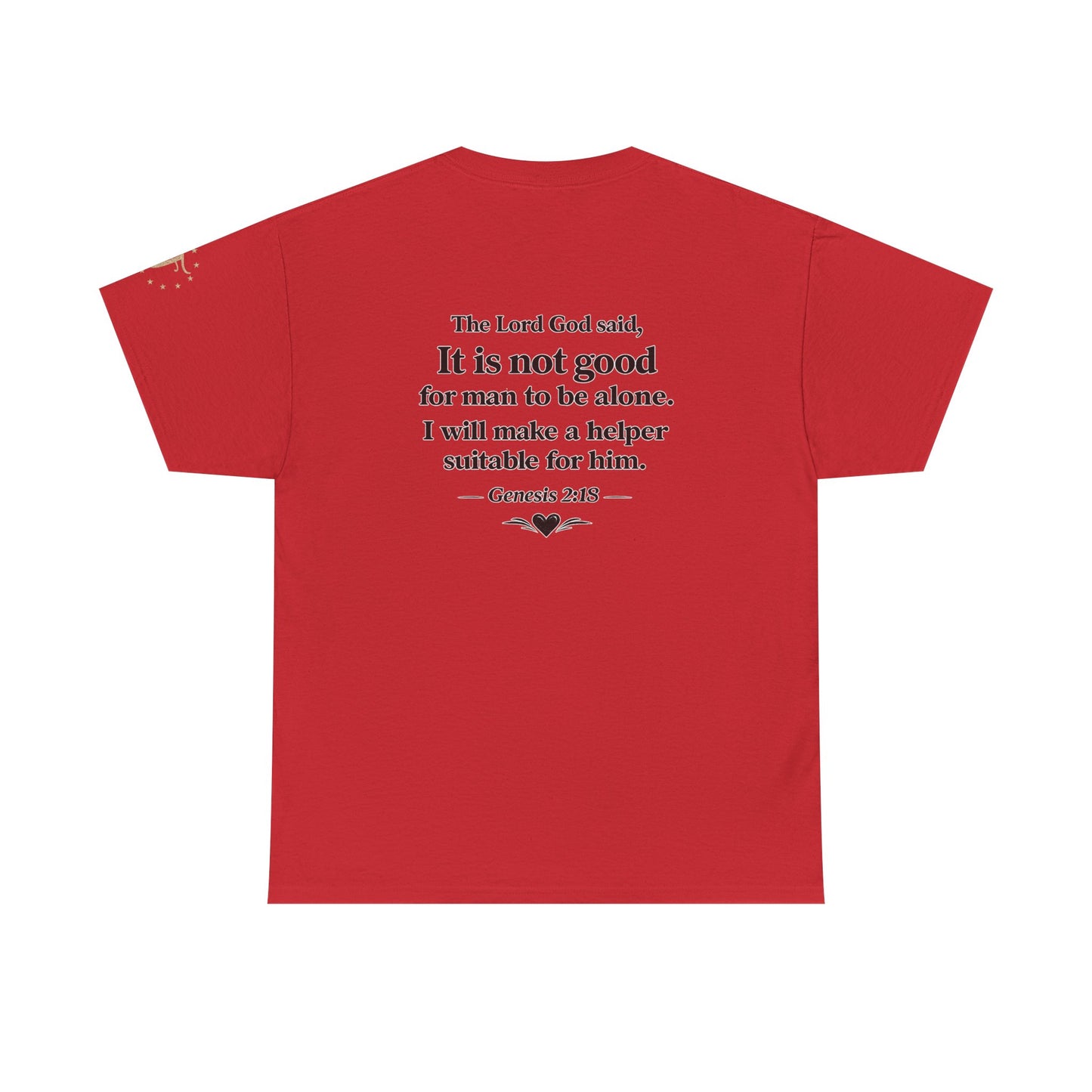 She's My Soulmate T-Shirt — 'It Is Not Good for Man to Be Alone' Genesis 2:18 Christian Tee