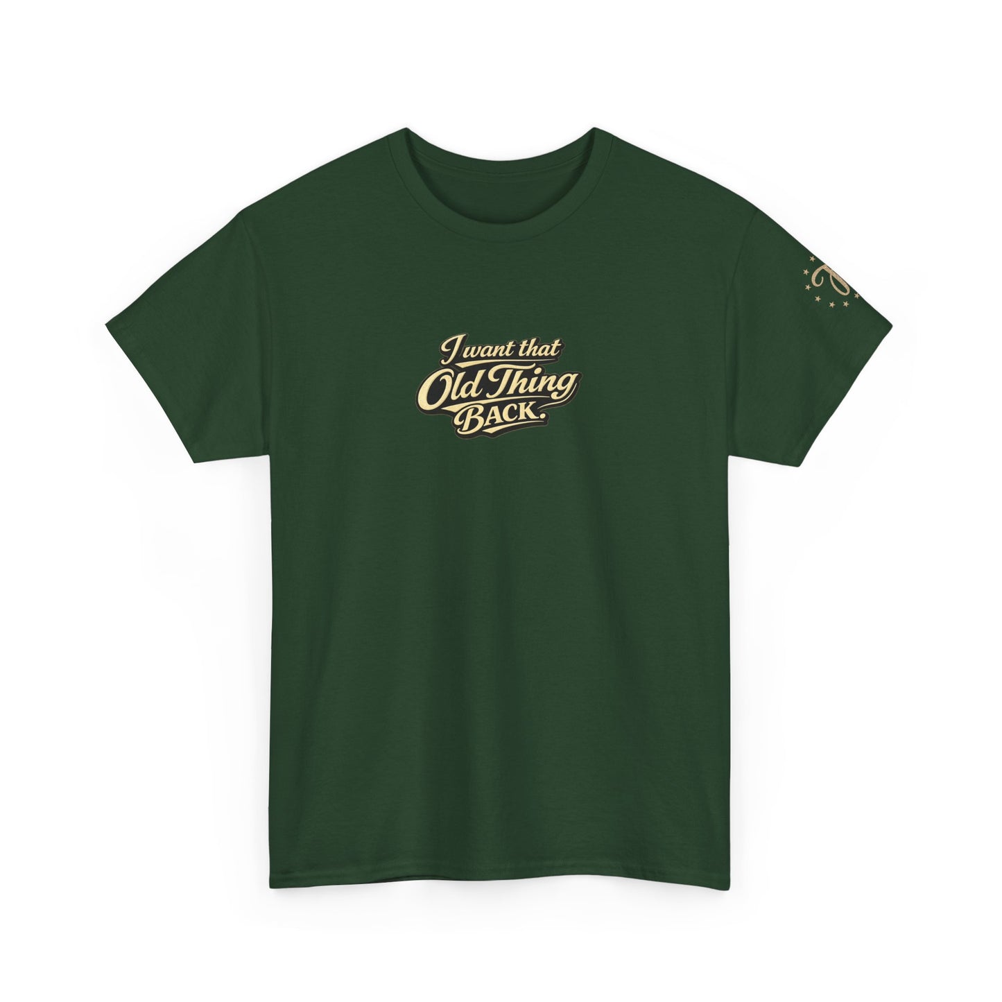 Retro Script Tee — "I want that Old Thing back" Vintage Style T‑Shirt
