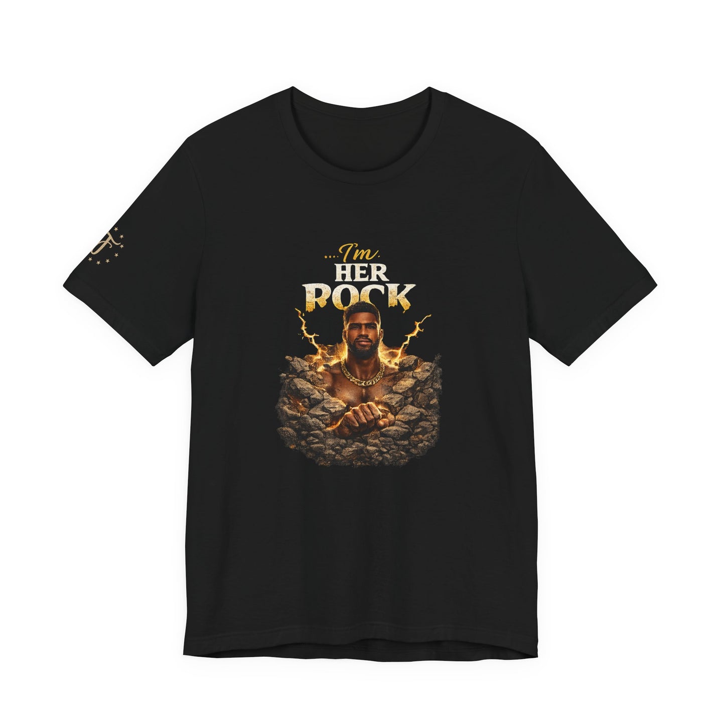 T-Shirt — "I'm Her Rock" Graphic Tee (Father’s Day, Romantic Gift)