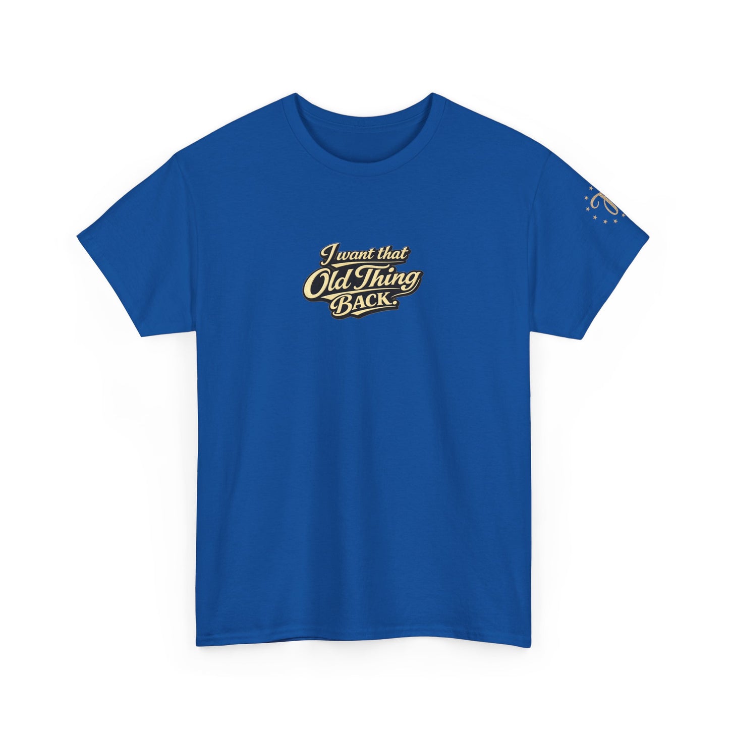 Retro Script Tee — "I want that Old Thing back" Vintage Style T‑Shirt