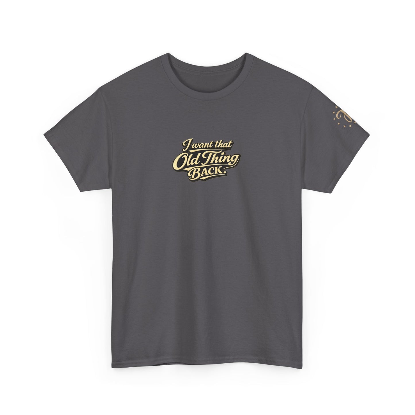 Retro Script Tee — "I want that Old Thing back" Vintage Style T‑Shirt
