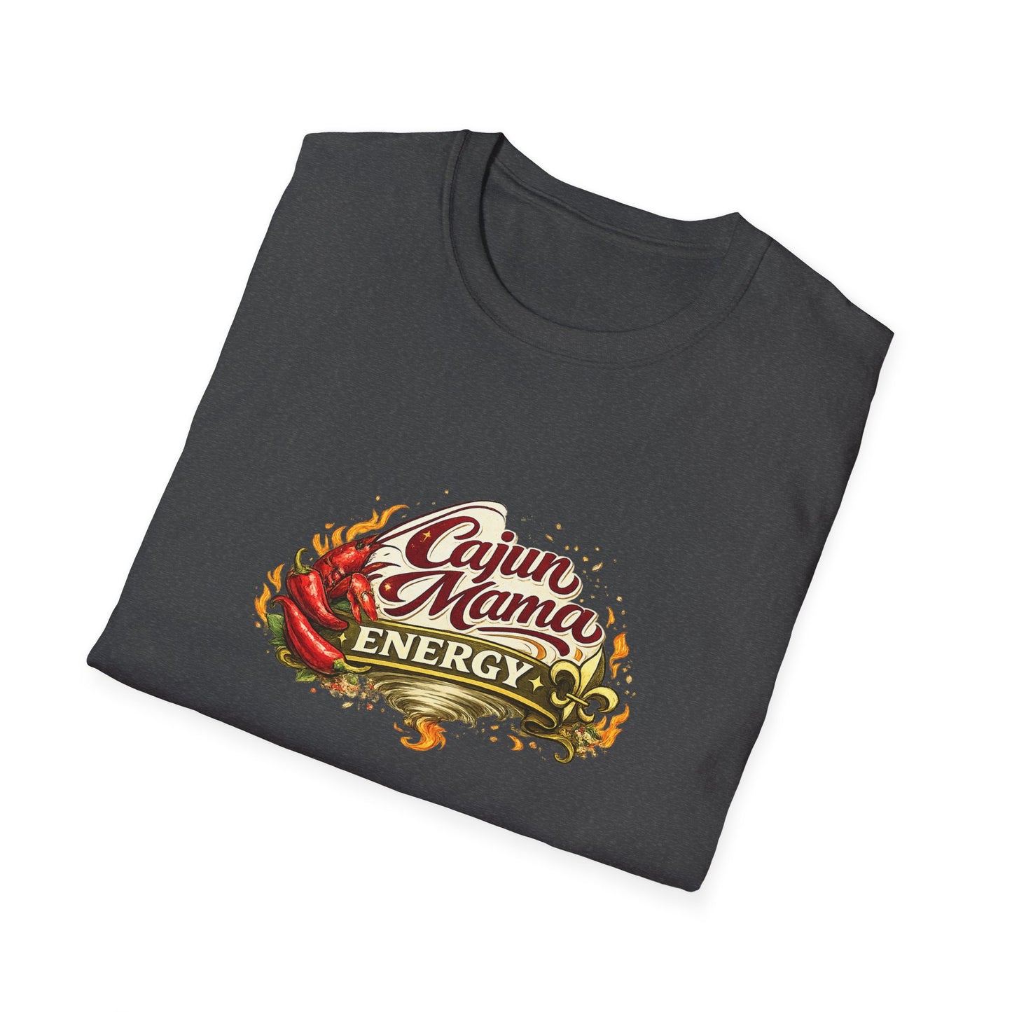 Cajun Mama Energy T-Shirt — Spicy Louisiana Pride Graphic Tee