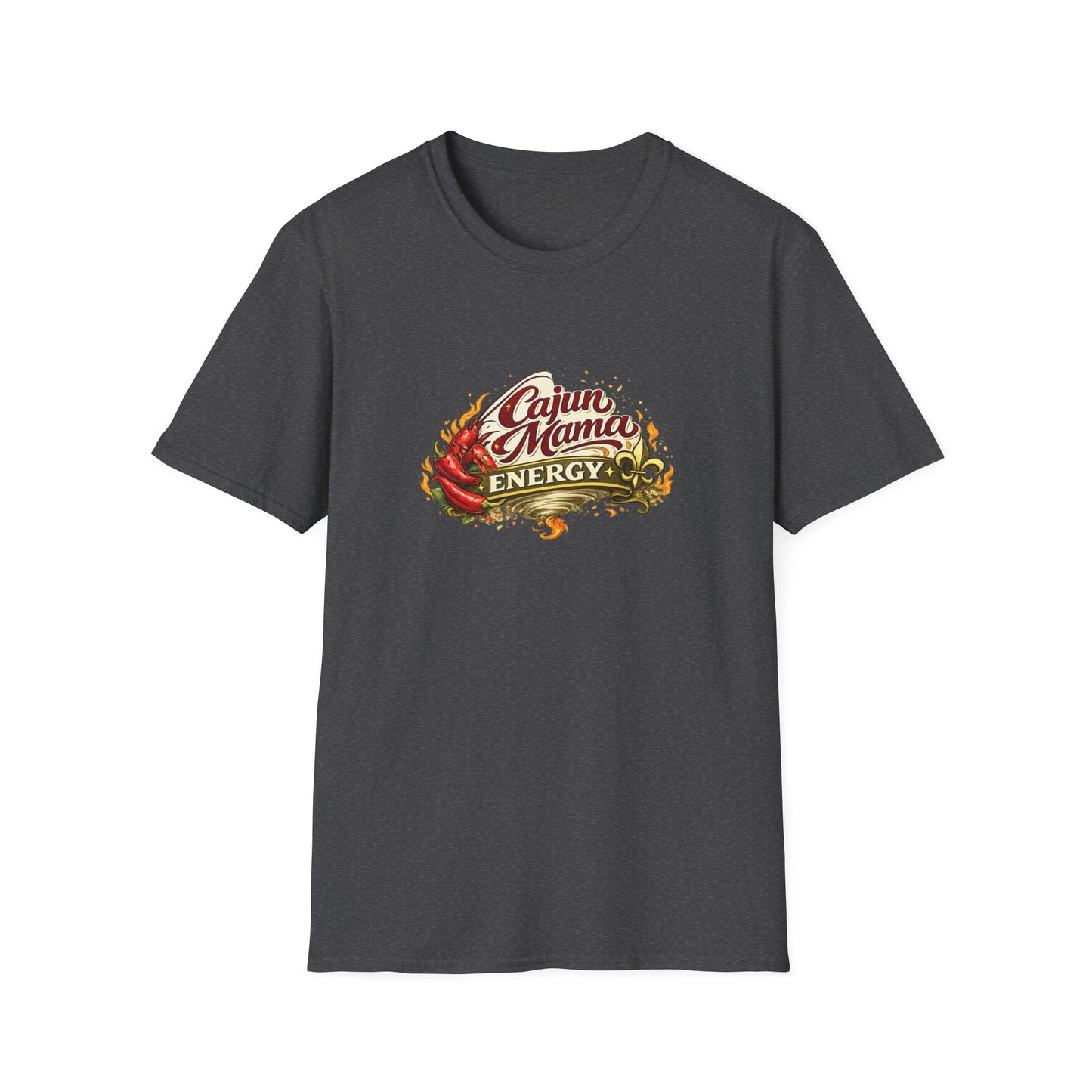 Cajun Mama Energy T-Shirt — Spicy Louisiana Pride Graphic Tee