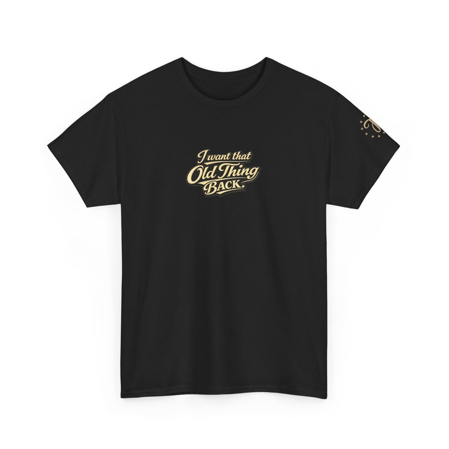 Retro Script Tee — "I want that Old Thing back" Vintage Style T‑Shirt