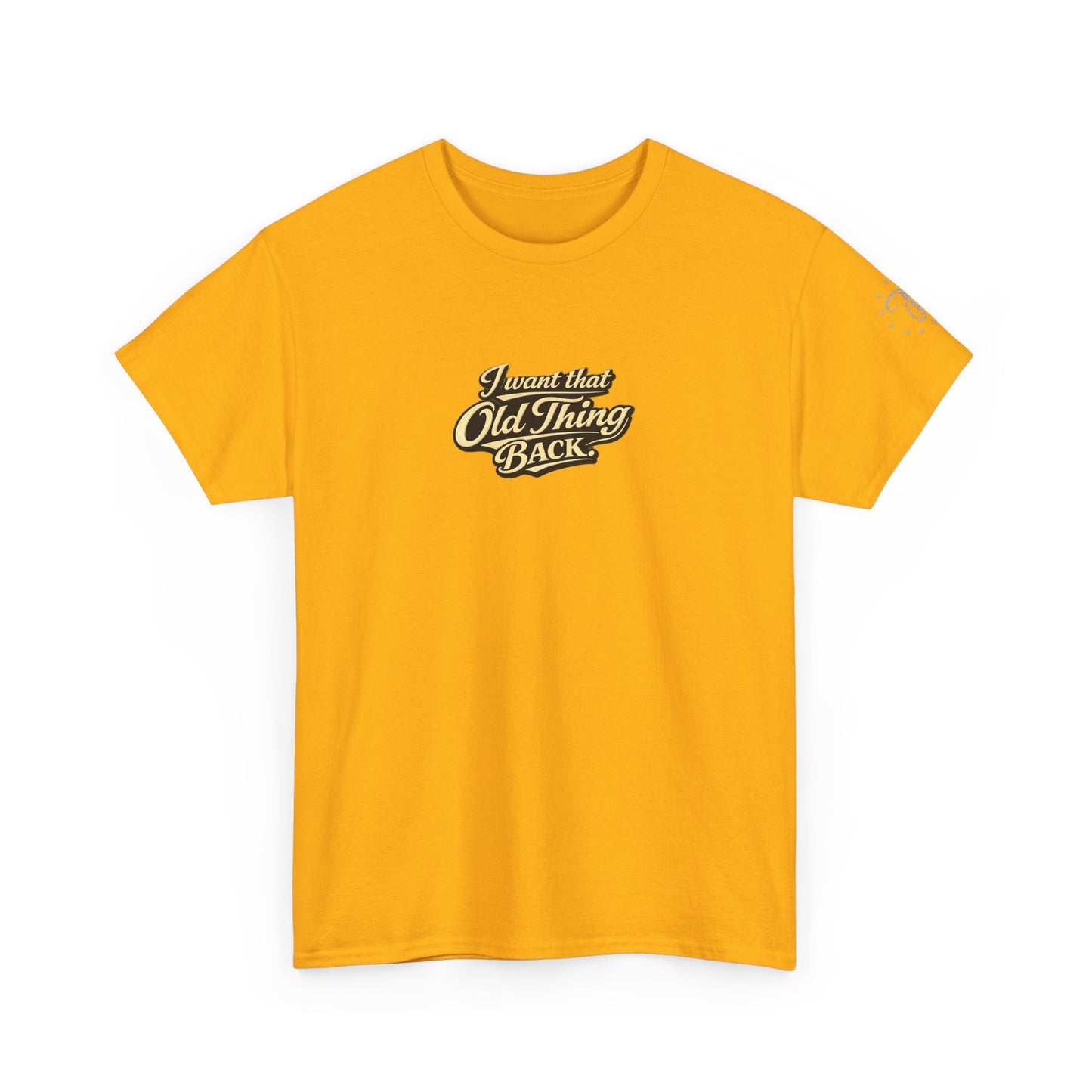 Retro Script Tee — "I want that Old Thing back" Vintage Style T‑Shirt