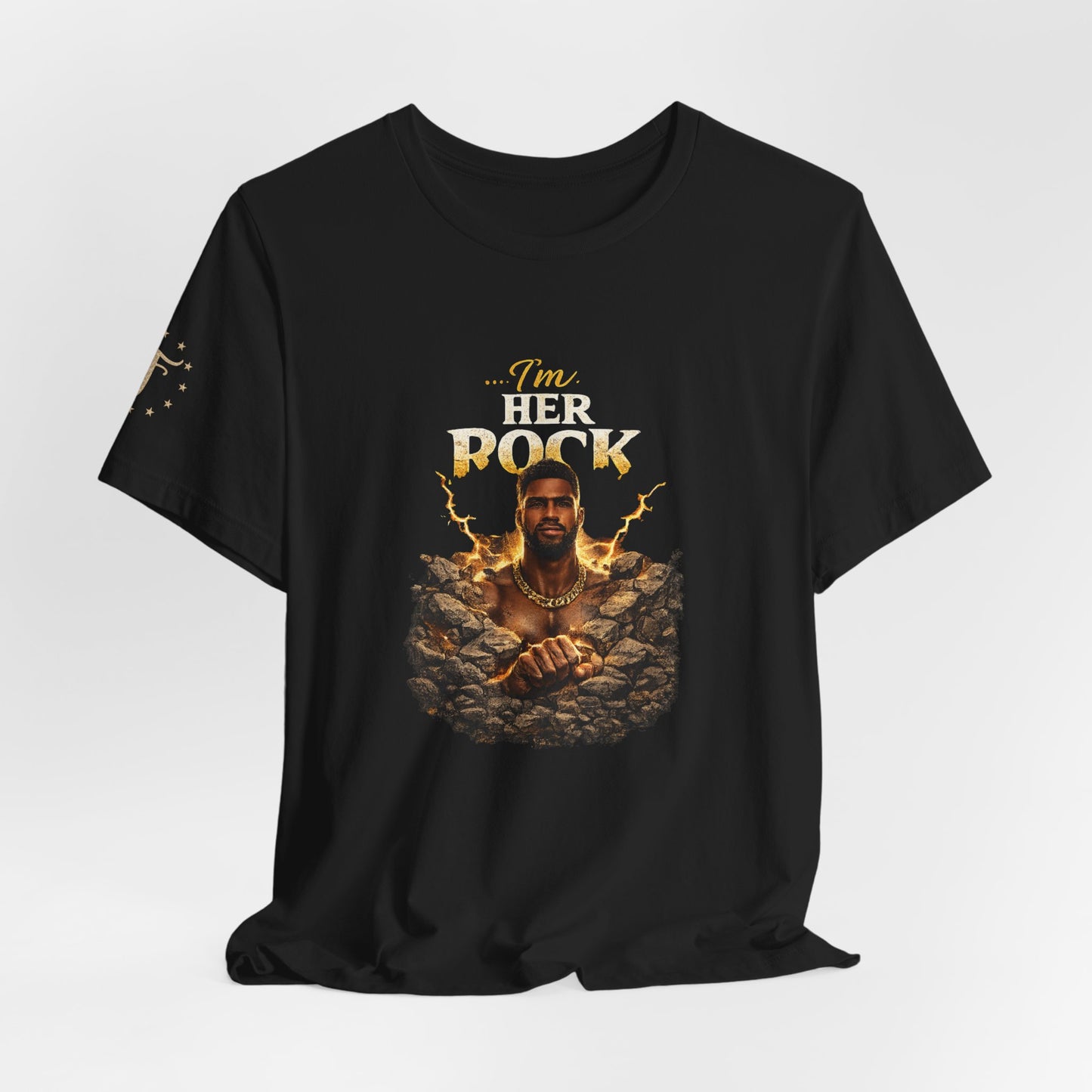 T-Shirt — "I'm Her Rock" Graphic Tee (Father’s Day, Romantic Gift)