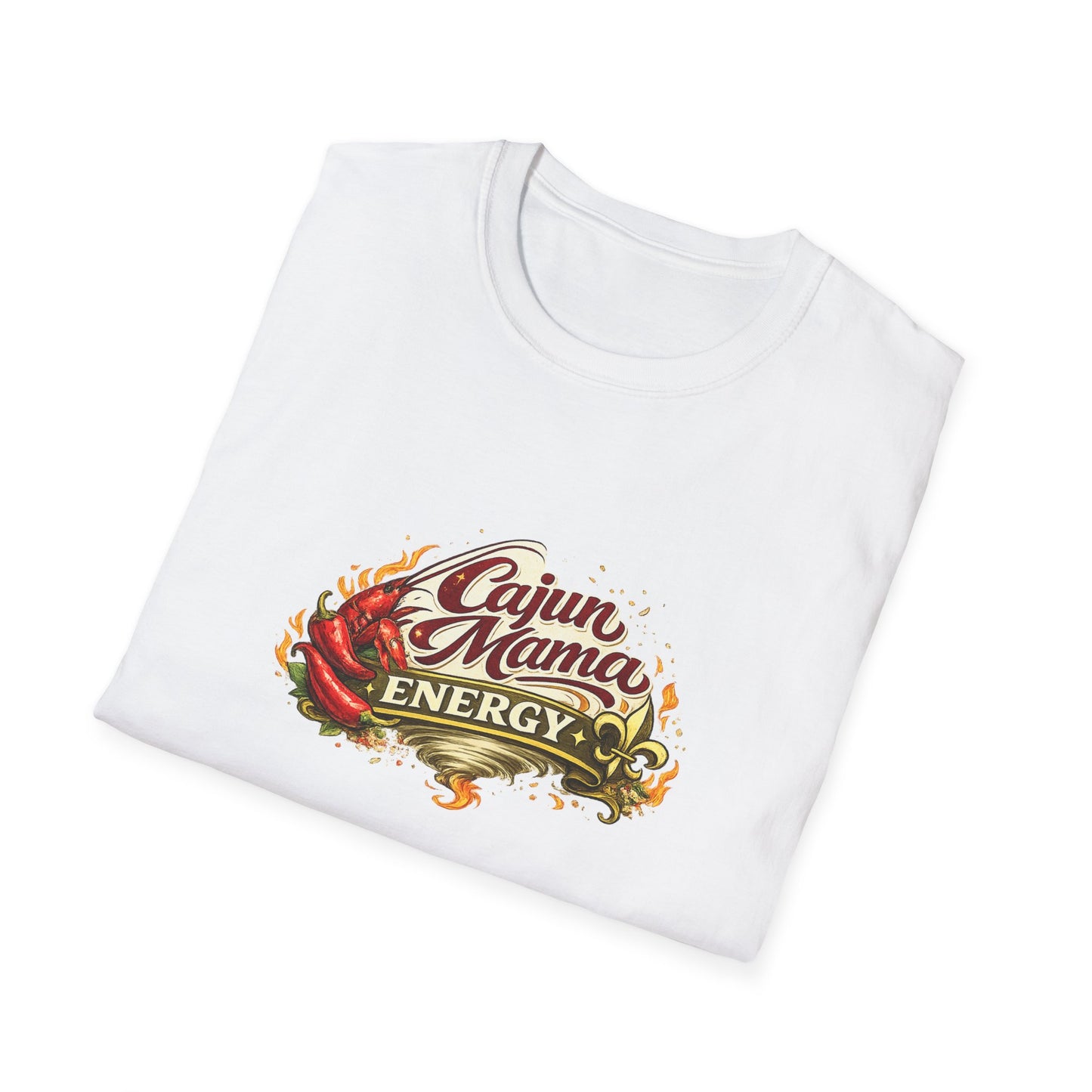Cajun Mama Energy T-Shirt — Spicy Louisiana Pride Graphic Tee
