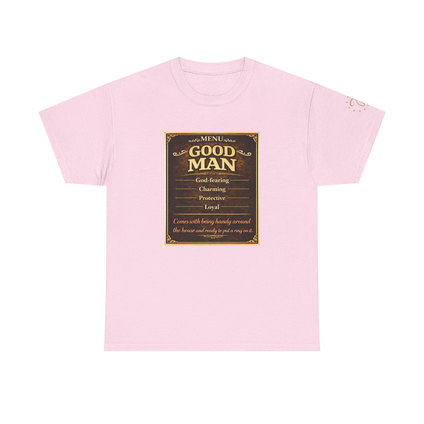 T‑Shirt — “Good Man” Vintage Plaque Design | Father’s Day, Dad Gift