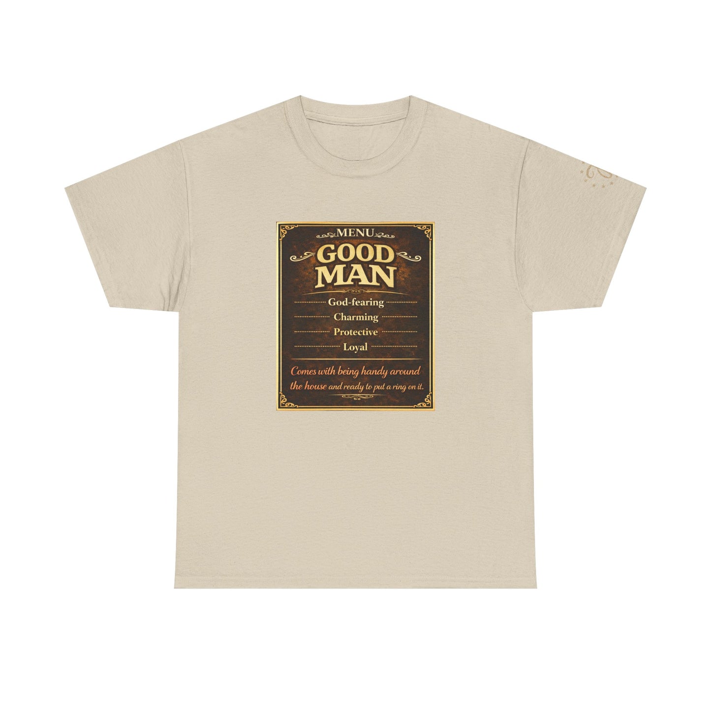 T‑Shirt — “Good Man” Vintage Plaque Design | Father’s Day, Dad Gift