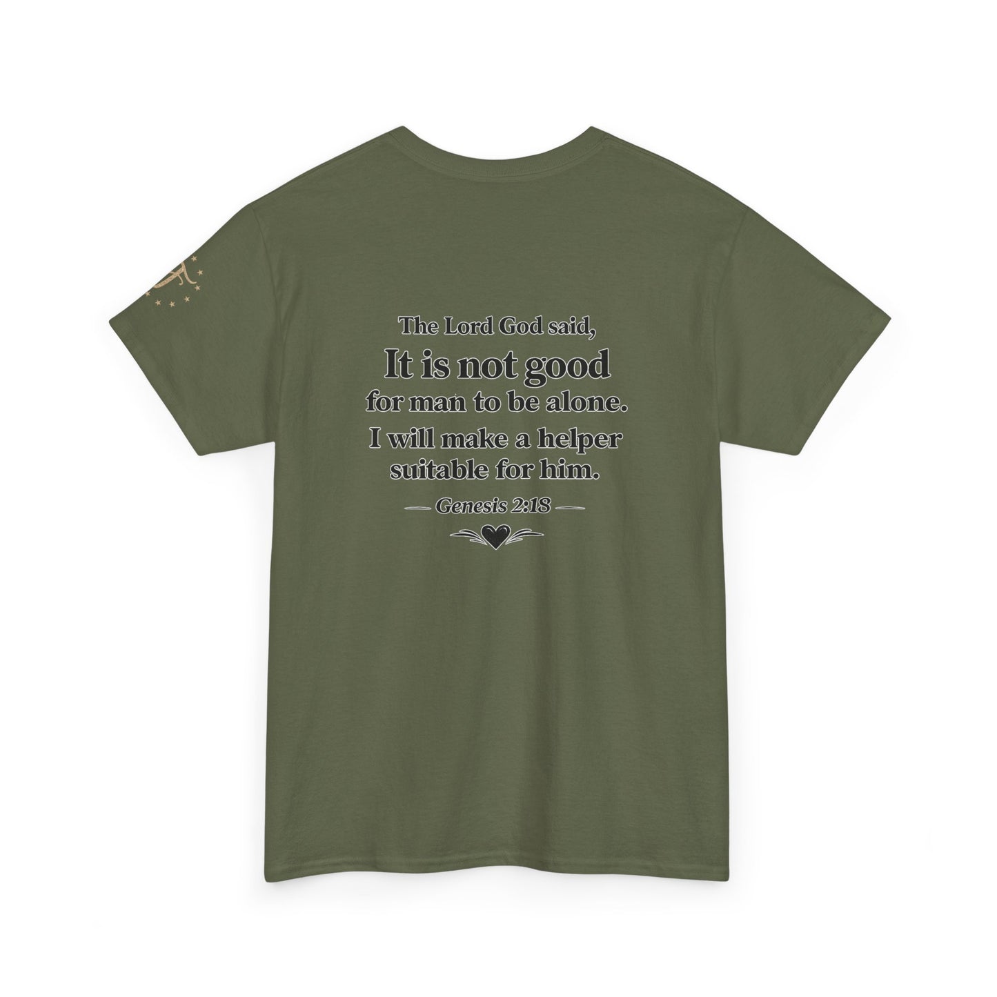 She's My Soulmate T-Shirt — 'It Is Not Good for Man to Be Alone' Genesis 2:18 Christian Tee